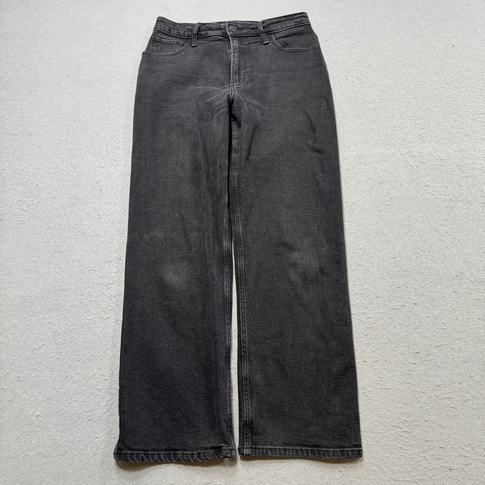 Hollister Dad Jeans Women's 8/29 Black Straight Ultra High-Rise Vintage Stretch
